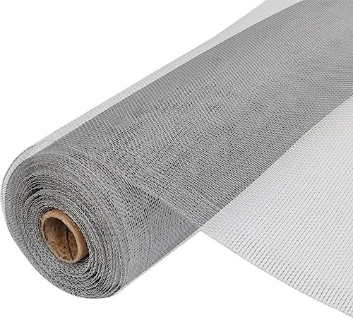 qohoio Écran en Treillis Aluminium 100x500 cm Argenté Barriere Jardin Exterieur,Barriere Jardin,Portillon Grillage