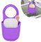 Minicoco Minimalist Purple Silicone Sink Sponge Holder for Kitchen and Bathroom Sink Organizer