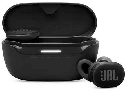 JBL Endurance Race 2, Auricolari Bluetooth True Wireless, 48 h di Autonomia, Impermeabile ad Acqua e Polvere IP68, Cancellazione del Rumore, Suono Pure Bass, Smart Ambient, Modalità Sport, Nero