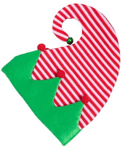Sehuby Fröhliche Elfenmütze mit Glocken, Unisex, Mütze, Slouch, Weihnachten, Kopfbedeckung, Baggy-Mütze, Slouch-Kappen, schelmische Elfen