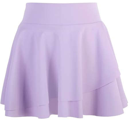 Bezioner Tennisrock Mädchen,Hohe Taille Hosenrock Faltenrock mit Taschen Hose Golf Skorts Plissierte Skater Sportrock Kinder Schuluniform