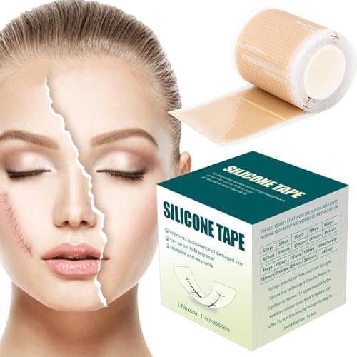 Fogli in silicone per viso | Reusable Scar Removal Strips for Professional Use | Effective Silicone Tape Roll for Burns and Body Scarring Reusable Silicone Scar Sheets, Professional Scar Removal