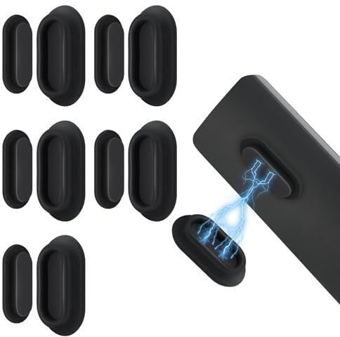 Rubessia 5 Pièces Support de Telecommande Mural Magnétique, support mural en silicone pour télécommande, No Drilling Required Support de Télécommande, Support Magnétique pour Télécommande