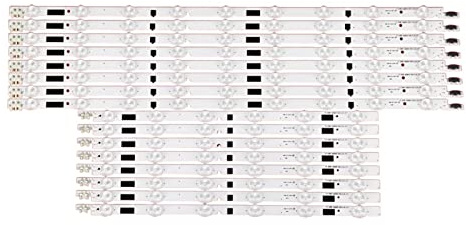 NBCNZCTSAS Kit 16pcs LED Backlight Strip Replacement Fit For Samsung TV UE46F6510SB UE46F6400AW BN96-25308A BN96-25309A D2GE-460SCA