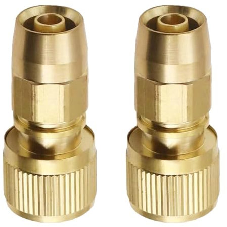 Lot de 2 connecteurs extensibles en laiton pour réparation de tuyau d'arrosage, accessoires de connecteur de réparation de tuyau, connecteurs mâles femelles