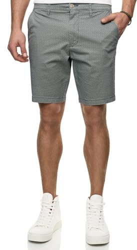 Indicode Herren INLubin Chino Shorts Stoffhose Bermuda mit 4 Taschen | Bequeme Chino Shorts mit 4 Taschen und angenehmer Passform, kurze Hose, Herrenshorts, Bermudas, Sommerhose für Männer