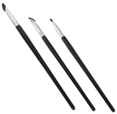 Ipetboom 3 Pièces Pinceaux Maquillage Yeux pour et Contour Nez Poils Doux et Design Portable Set Compact pour Voyage et Usage Féminin