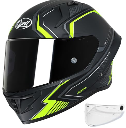 Motorradhelm Integralhelme für Erwachsene, ECE 22.06-zertifizierter | Vollvisierhelm für Erwachsene mit getöntem und klarem Visier, ECE-zertifizierter Motorradhelm für Männer und Frauen