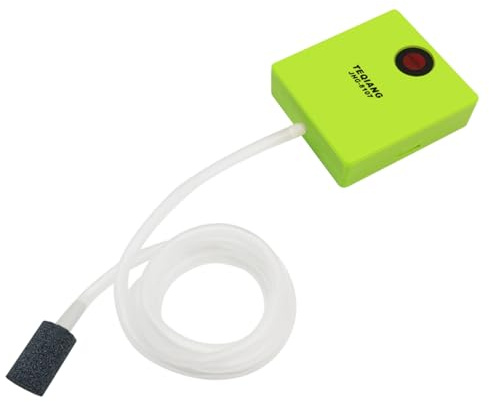 Baobiutin Pompe à Air pour Aquarium, Petite Pompe à Air Portable de Type AA, Piles, compacte et légère, oxygène pour Aquarium, Piles