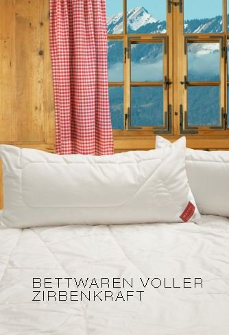 Hefel Wellnes Zirbe Kissen wash 40x80 cm