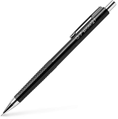 SAKURA XS -127 Cushion Point Druckbleistift mit Stoßdämpfung, 0.7 mm, schwarz
