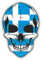 Skull Flag Greece Hochwertigen Auto-Autoaufkleber 10 x 12 cm
