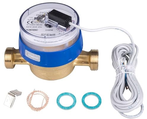 SPEWA Wasserzähler Q3 = 2,5 / QN 1,5 BL 110 mm mit Impulsausgang 1 Liter GSD 8 Kaltwasser, geeicht 2025
