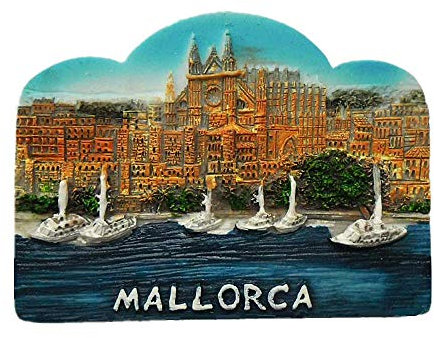 Kühlschrankmagnet mit 3D-Mallorca-Motiv, Souvenir, Dekoration für Zuhause und Küche, Mallorca, Spanien
