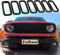 EnRand Inserti per griglia anteriore, per Jeep Renegade 2015-2018, 7 pezzi, colore: nero
