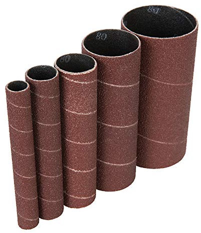 Loops 5 Pack | 80 Grit Sanding Sleeves | 13mm to 51mm Diameter Rolls | Oscillating Spindle & Belt Sanders – Rotating Drum Sheets For Bench Grinders