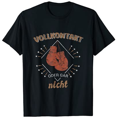 Vollkontakt Geschenk für Kickboxer Kampfsport I Kickboxen T-Shirt