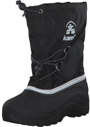 Kamik Unisex Kinder Southpole4 Winterstiefel, Black White, 37 EU