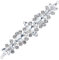 FINGERINSPIRE Kristall-Strass-Applikation für Kleidergürtel-Dekoration Silberkristalle Strass-Perlen-Applikation für Hochzeitskleid-Schärpe Kleid Kopfbedeckung Schuhe Taschen