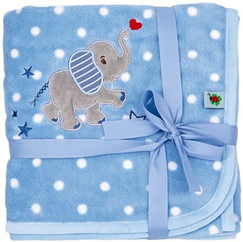 Die Spiegelburg Kuscheldecke, hellblau - BabyGlück (ca. 75x100 cm)
