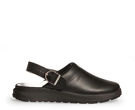 ABEBA 87031 - Unisex Schuhe - ACTIVE Clog SRC - Glattes Design - EU 37 - Schwarz - Futtermaterial: Stoff - Mit Schnallenverschluss