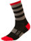 O'NEAL | Mountainbike Fahrrad Socken | Downhill Freeride | Schweißabsorbierend, gute Passform, hochwertige Materialien | MTB Performance Sock Stripe V.24 | Unisex | Schwarz Grau Rot | 39-42