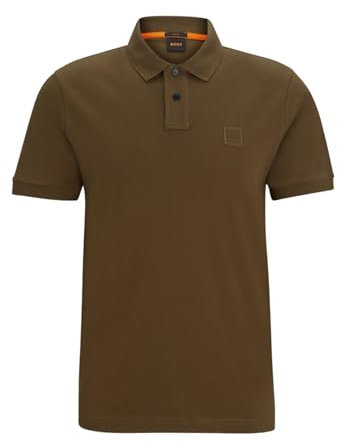 BOSS Hommes Passenger Polo Slim Fit en Coton Stretch à Patch Logo