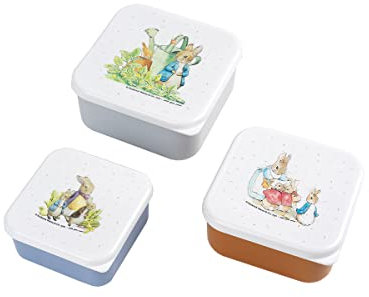 Peter Hase BP994P Lunchboxen, Snackbox, Polypropylen, 1 Liter, mehrfarbig, 3 Stück