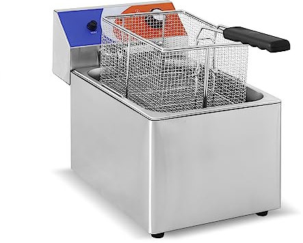 MBH - Friteuse électrique professionnelle 8 litres pour la restauration. Friteuse industrielle de table pour les bars et les restaurants.
