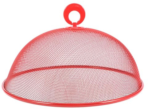 BESTonZON Metall Fliegenhaube Lebensmittel Abdeckhaube Eisen Tellerglocke Kuchenhaube Mesh Kuchen Abdeckung Speiseschirm Fruchtfliegen Schutzhaube Obstfliegen Haube Schutz Küche Fliegenschirm