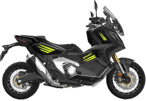 Kit adesivi Compatibili con h onda X-ADV 750 ADV decal grafica completa carene laterali scegli colore -KIT A- Cod. 2136 (029 Giallo Fluo)