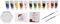 Ledacolor Malkoffer für Kinder | 18 Teilig | Deluxe Set | Künstlerkoffer 12 Farben | Blütenfarbpalette | div. Keilrahmen | 2 Pinsel + gratis Malkittel | Wasserabweisend | Atmungsaktiv