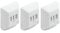 deleyCON 3 Stück Telefondose TAE NF/F Anschlussdose NFF 2X Telefonanschluss + 1x Nebenstelle Fax Anrufbeantworter Modem NTBA DSL-Splitter Weiß