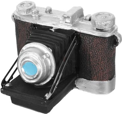 Warmhm Retro Camera Photo Prop Vintage Camera Decor Desktop Statue Home Accessories Living Room