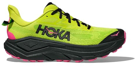 HOKA Men's Challenger 8 Sneaker, Neon Hoka Citrus/Black, 9 UK