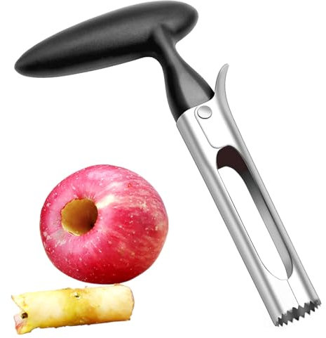 Apfelentkerner,Apfelausstecher,Apfelkernausstecher Entferner mit ABS-Griff und Gezackter Edelstahlklinge,Apfelentkerner Apfelausstecher,Leicht zu entkernen,für Birnen,Paprika,Fuji,äpfel