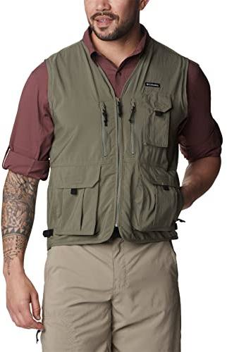 Columbia Men's Silver Ridge Utility Vest, Fleece Gilet Vest