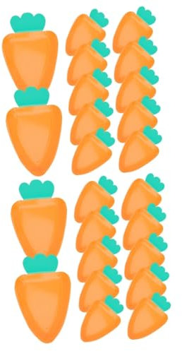 Ipetboom 2 Set Di Piatti A Forma Di Carota Per La Celebrazione Pasquale Eleganti Articoli Riutilizzabile Per Feste Per Servire Torte 12 Pezzi * 2