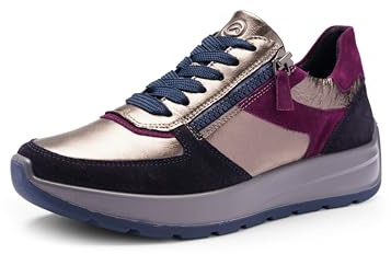 ARA Damen Sneaker New York blau Purpur Cashmere Gr. 41,5