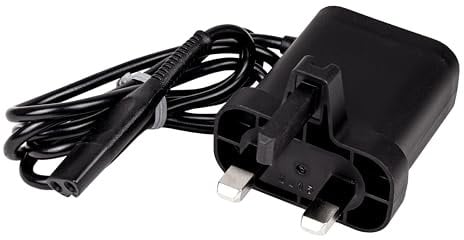 Braun - Replacement 3 Pin Wall Charger for Braun Shavers Series 1 3 5 6 7 8 9 - Type/Tipo 492-5214/492-5218 - 12V 400mA Wall Power Adapter - Type 492-5218 - Black