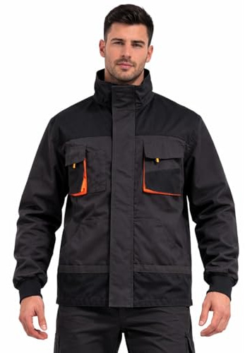 BWOLF Atlas Multifunktionale Arbeitsjacke Männer Arbeitsjacke Herren Arbeitsjacke Bundjacke Strapazierfähig