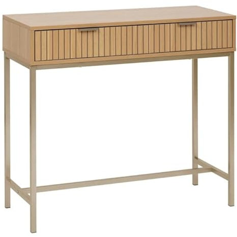 Paris Prix Five Simply Smart - Console 2 Tiroirs Tasso 90cm Naturel