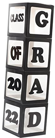 IMIKEYA 1 Set Boxen Ballon-Box abschlussfeier ballon box Abschlussballonboxen für Schulabschluss Abschlussdekoration gemacht Grad dekorative Ballonhüllen Ballon-Fälle Papier Black