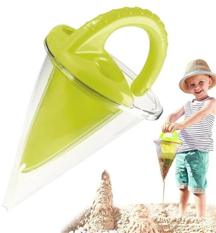 Spilling Funnel Beach Toy, Sand and Water Mixing Toy, Beach Funnel Sand Castle Building Kit, Ideal B-each Toys for Kids Ages 4-8, S-and Castle Building Kit, Toddler B-each E-ssentials