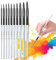 ASIRYVA 10 Pcs Watercolour Paint Brushes, for Acrylic, Ink, Detail, Rock, Oil & Watercolor Paintingpaint by numbers brushes