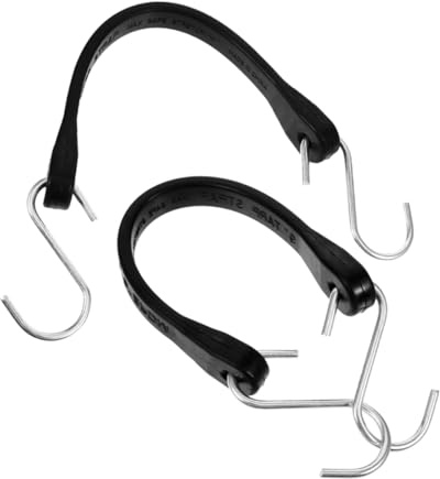 FUNOMOCYA Elastische Gummiseile Mit Metallhaken Flache Spanngurte Für LKW Anhänger Wohnmobil Witterungsbeständig Robuste Zurrgurte