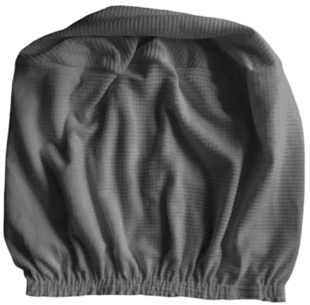 MotiveTech Runder Pouf Bezug, Elastischer Pouf Bezug, Dehnbarer Runder Hockerschutz, Möbelbezug Aus Polyester Spandex Material, Geeignet für Schlafzimmer, Wartez, Grau