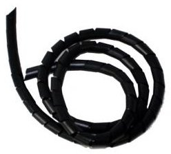 PCArena Spiral Binding - BLACK Cable Tidy Wrap 22mm x 2m