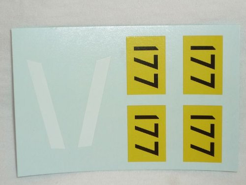 alles-meine.de GmbH rennstreifen Und Strartnummer 177 Streifen Motorhaube FÜr Modellauto 1/24 1/18 Aufkleber