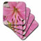 3dRose Orientalische Lilie – Keramikfliesen-Untersetzer, 4er-Set (CST_29196_3)